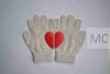 warm gloves with heart